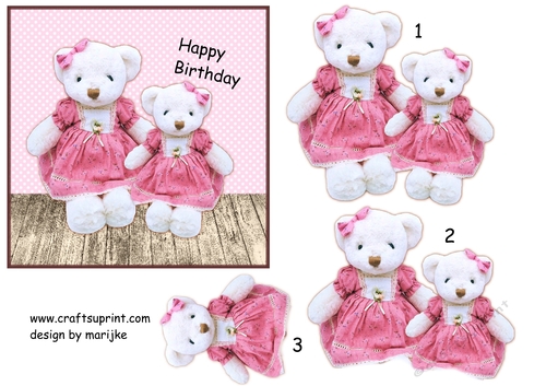 Petit Card Happy Birthday Girl 