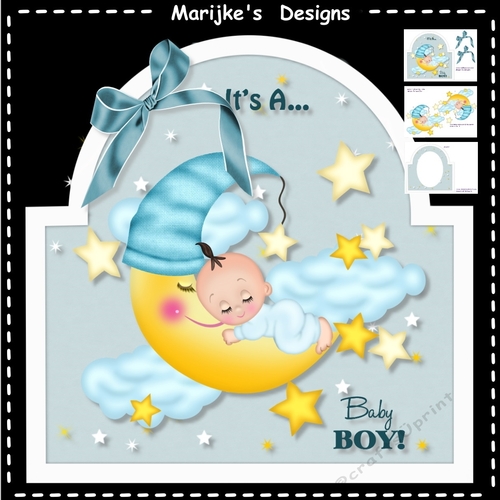 Shaped Card  It´s a Boy !