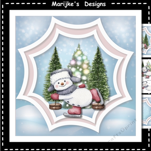 Skating Snowman Mini Kit