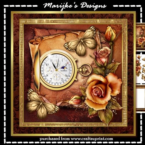 Male Card Time Flies Mini Kit