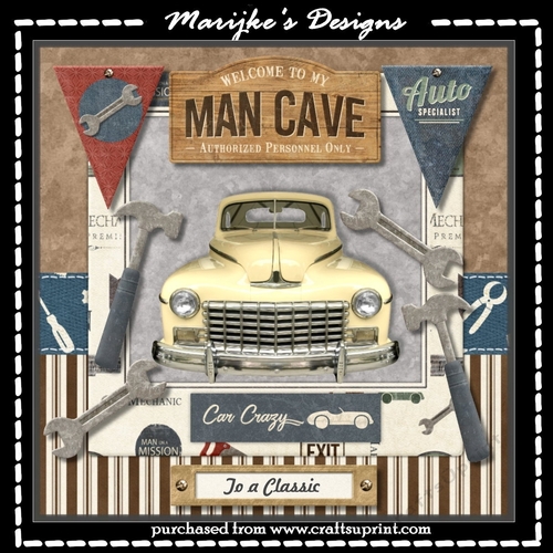 Male Card Classic Car Mini Kit
