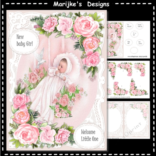 Vintage Baby Girl Mini Kit