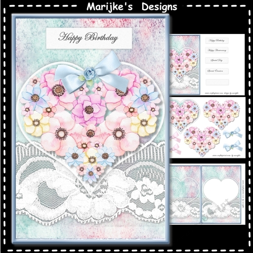 Birthday Heart  A5 Mini Kit
