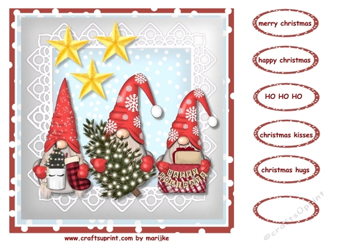 Cute santaGnomies 