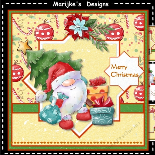 Colorful Christmas Cute Santa Mini Kit