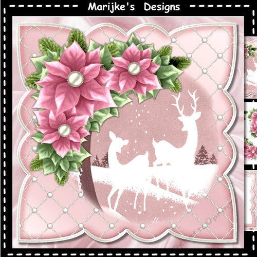  Pink  Poinsettias Beauty Mini Kit