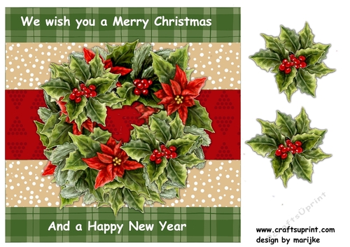 christmas poinsettia topper