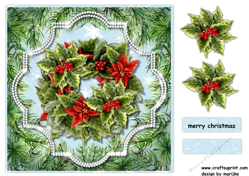 Christmas Floral Topper