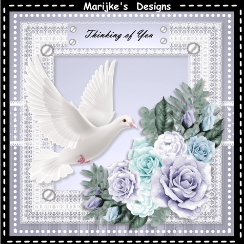 Sympathy Dove & Roses Mini Kit