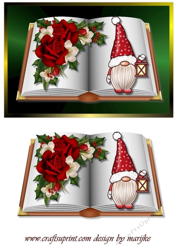 Book Christmas  Floral & Gnomie