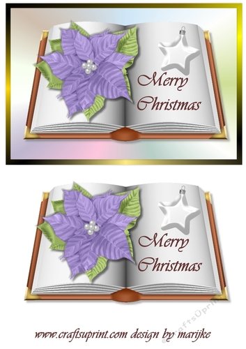 Book Christmas Lilac poinsettia
