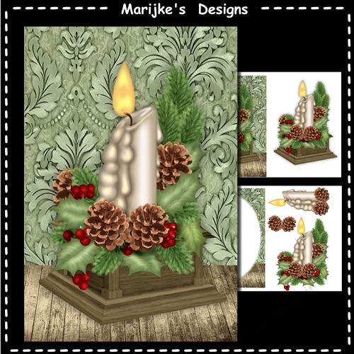Vintage Christmas Candle Mini Kit