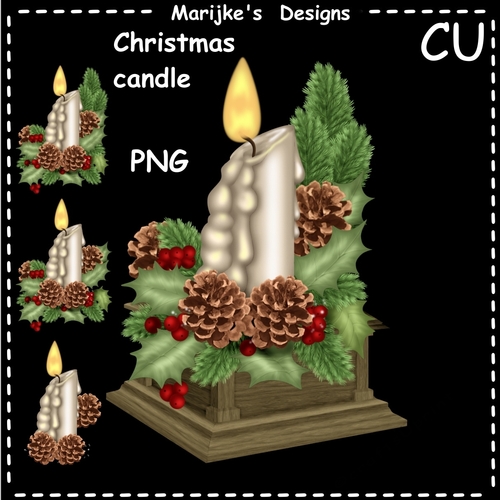 CU Christmas Candle