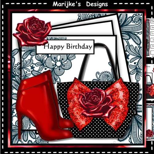 Birthday In Red Mini Kit