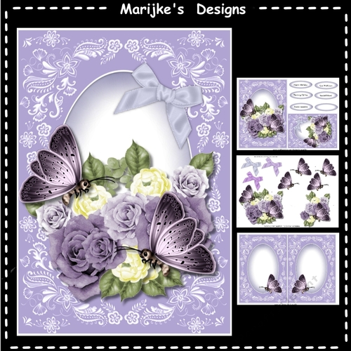 A5 Roses & Butterflies Mini Kit