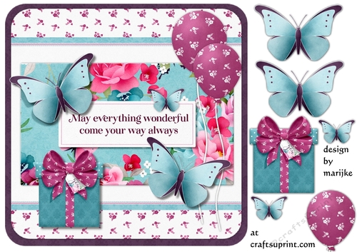 Quick Card Wonderful Birthday