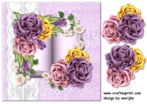 Mixed roses 8x8