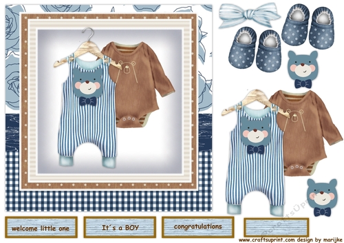 New baby Boy Quick card 2