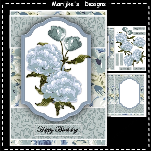 A5 Vintage Roses Mini Kit