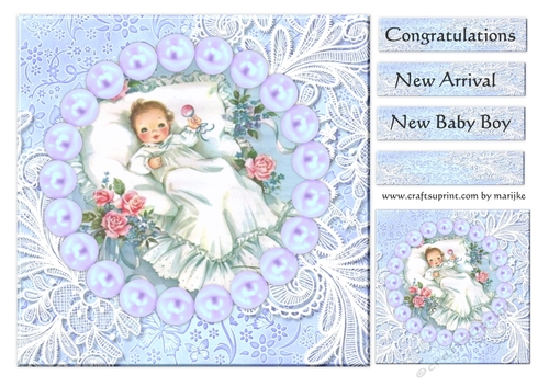 Vintage Baby Boy Topper