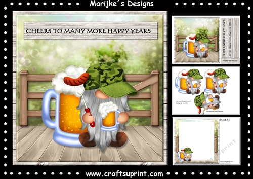 Birthday Cheers Male Card Mini Kit