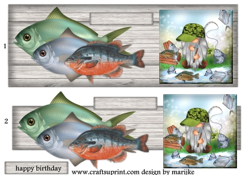 Large DL  Card  Male Card Fishing