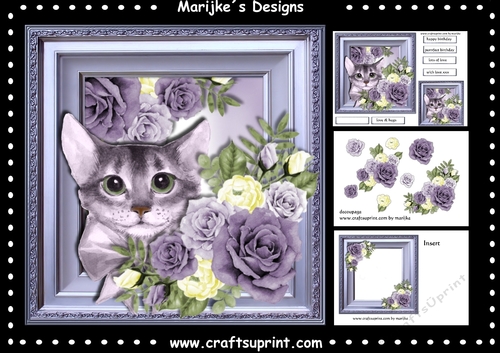 Purrrfect Birthday Mini Kit 7x7