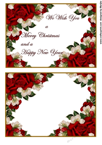 Christmas  Roses  Toppers