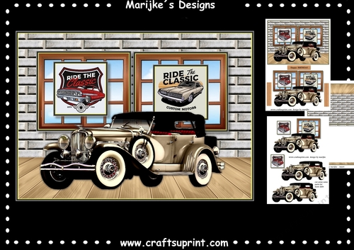 A5 Ride The Classic Male Card Mini Kit