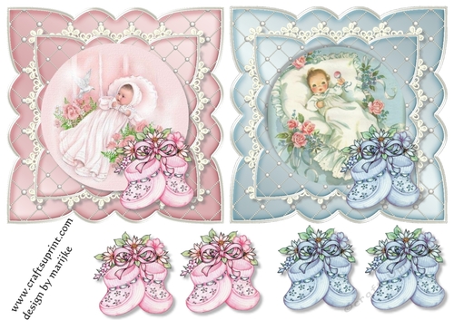 Vintage baby Toppers