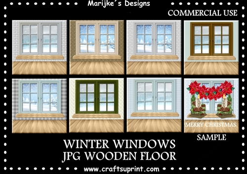 CU DR Winter Window Wooden Floor