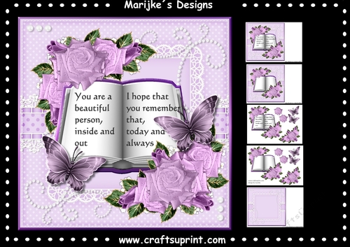 Beautiful Book & Roses Mini Kit
