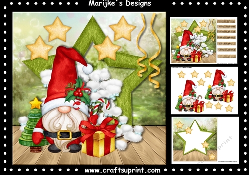 Happy Christmas Gnome Mini Kit