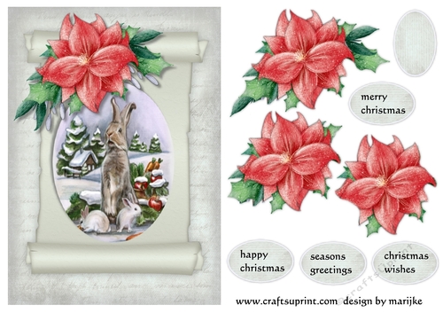 Vintage Christmas Scroll 1