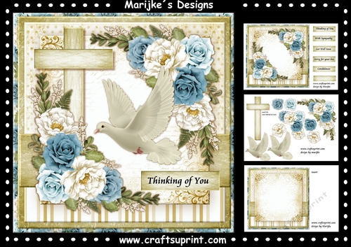 Vintage Sympathy Roses Mini Kit