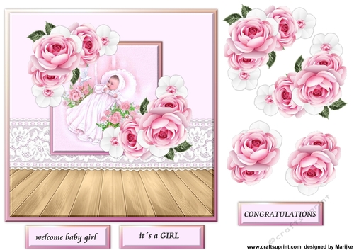 Baby Girl Quick Card