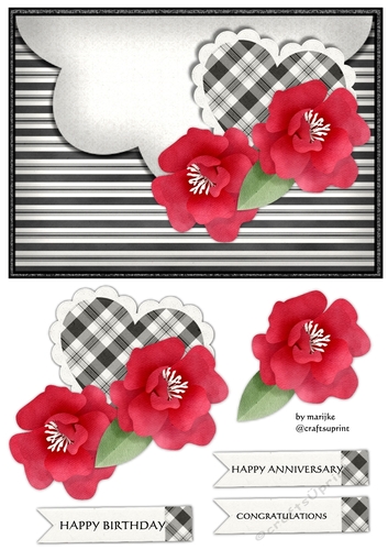Envelop  Card  Happy Anniversary
