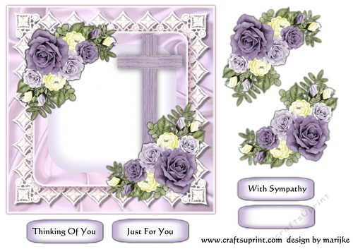 Sympathy Roses Quick Card