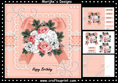 Gorgeous Bow & Roses Mini Kit