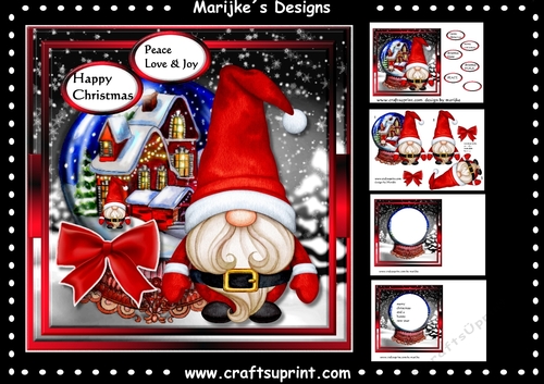 Santa Gnome Mini Kit