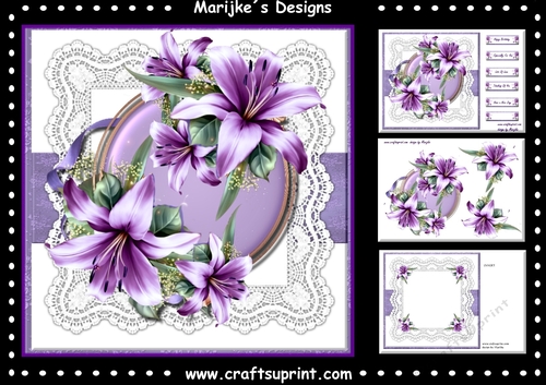 Lovely Lilac Lilies Mini Kit