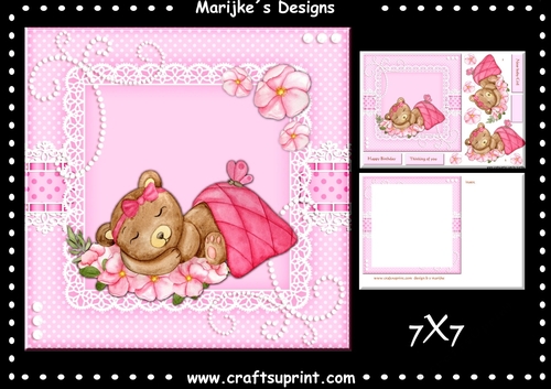  Sleeping teddie Mini Kit