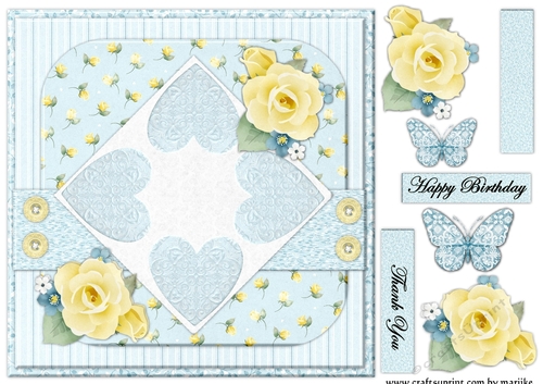 Birthday  Roses & Hearts 