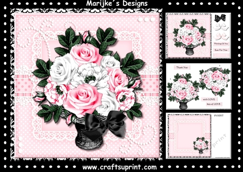 Roses Basket Mini Kit