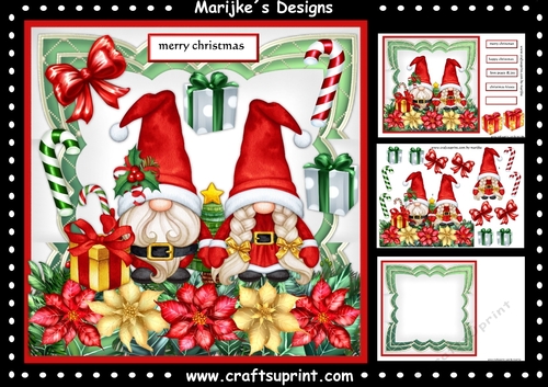 Scallop  Christmas Gnomies Mini Kit