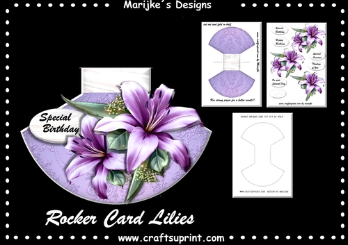 Rocker Card Lilies Mini Kit