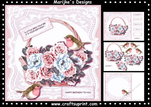 Roses Basket Mini Kit