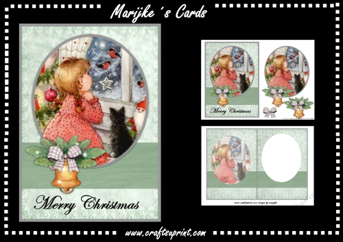 Vintage Girl´s Christmas  Mini Kit
