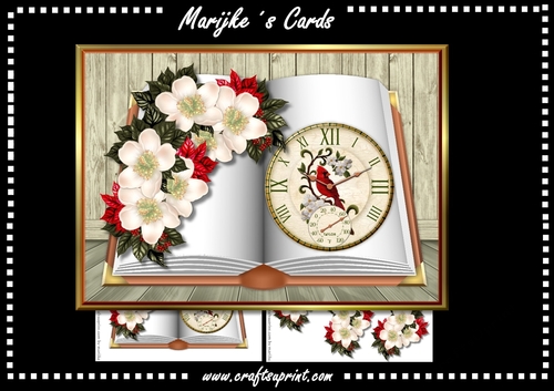 Vintage Christmas book Mini Kit