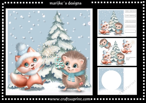 Winter Friends Hedgehog & Foxy Mini Kit